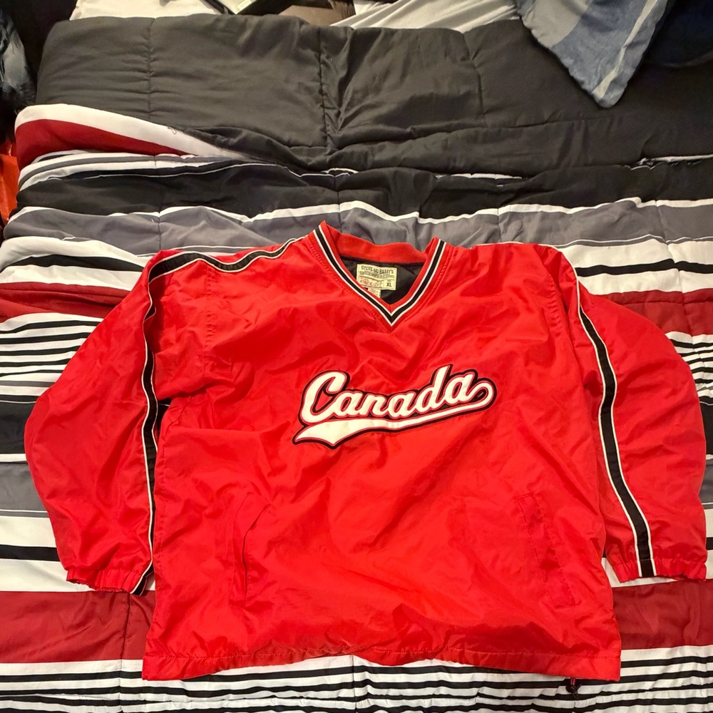 Steve & Barry's Red Canada Windbreaker Jacket